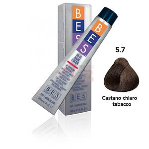 Bes Hi-Fi Hair Color Liposomi vegetali 5.7 CASTANO CHIARO TABACCO - Tinta per capelli - 100ml
