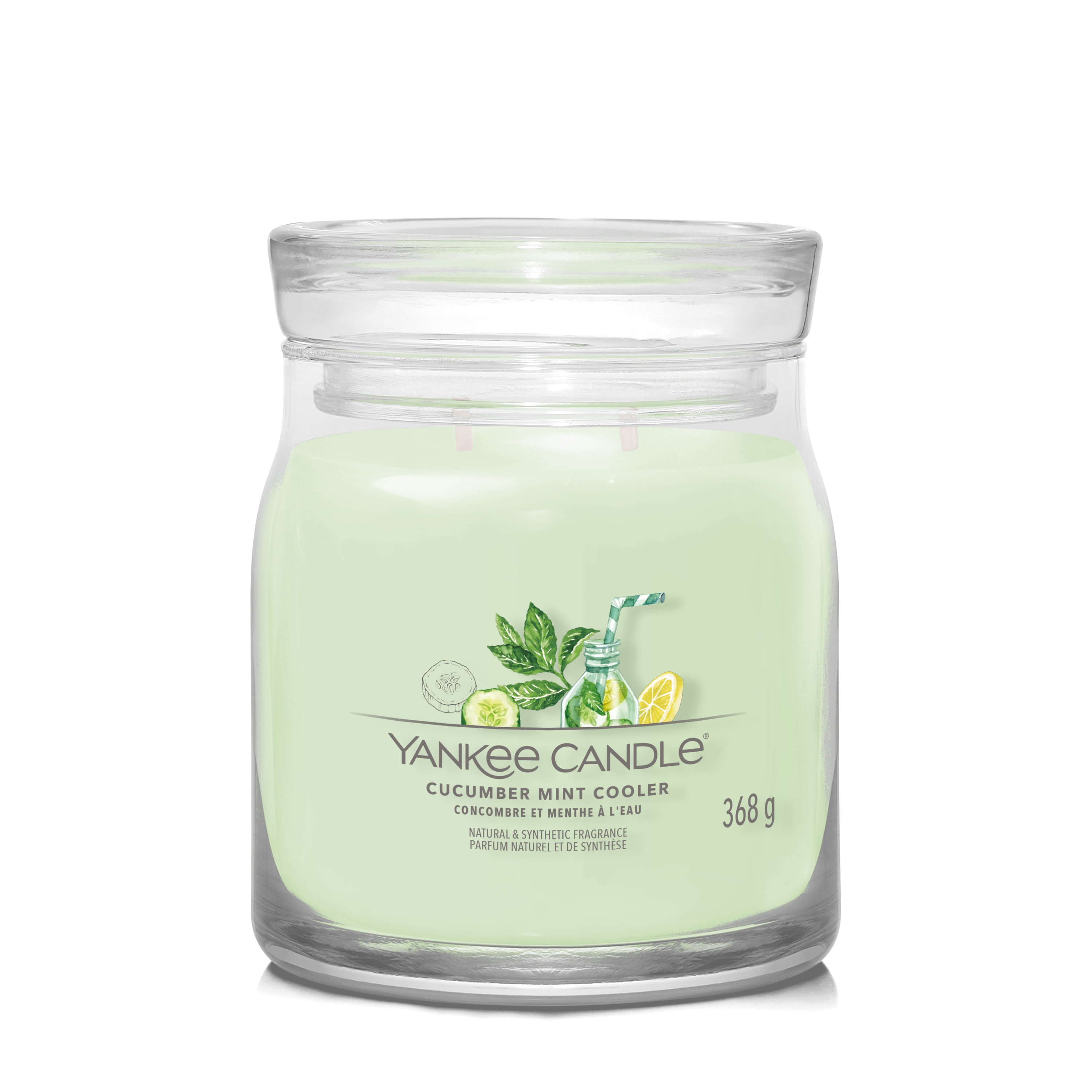 yankee candle CUCUMBER MINT COOLER candela profumata media