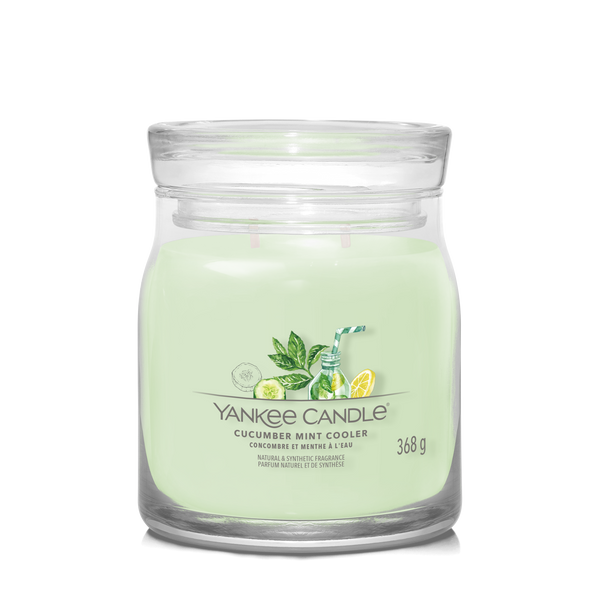 yankee candle CUCUMBER MINT COOLER candela profumata media
