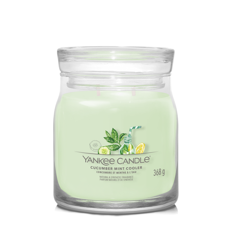 yankee candle CUCUMBER MINT COOLER candela profumata media