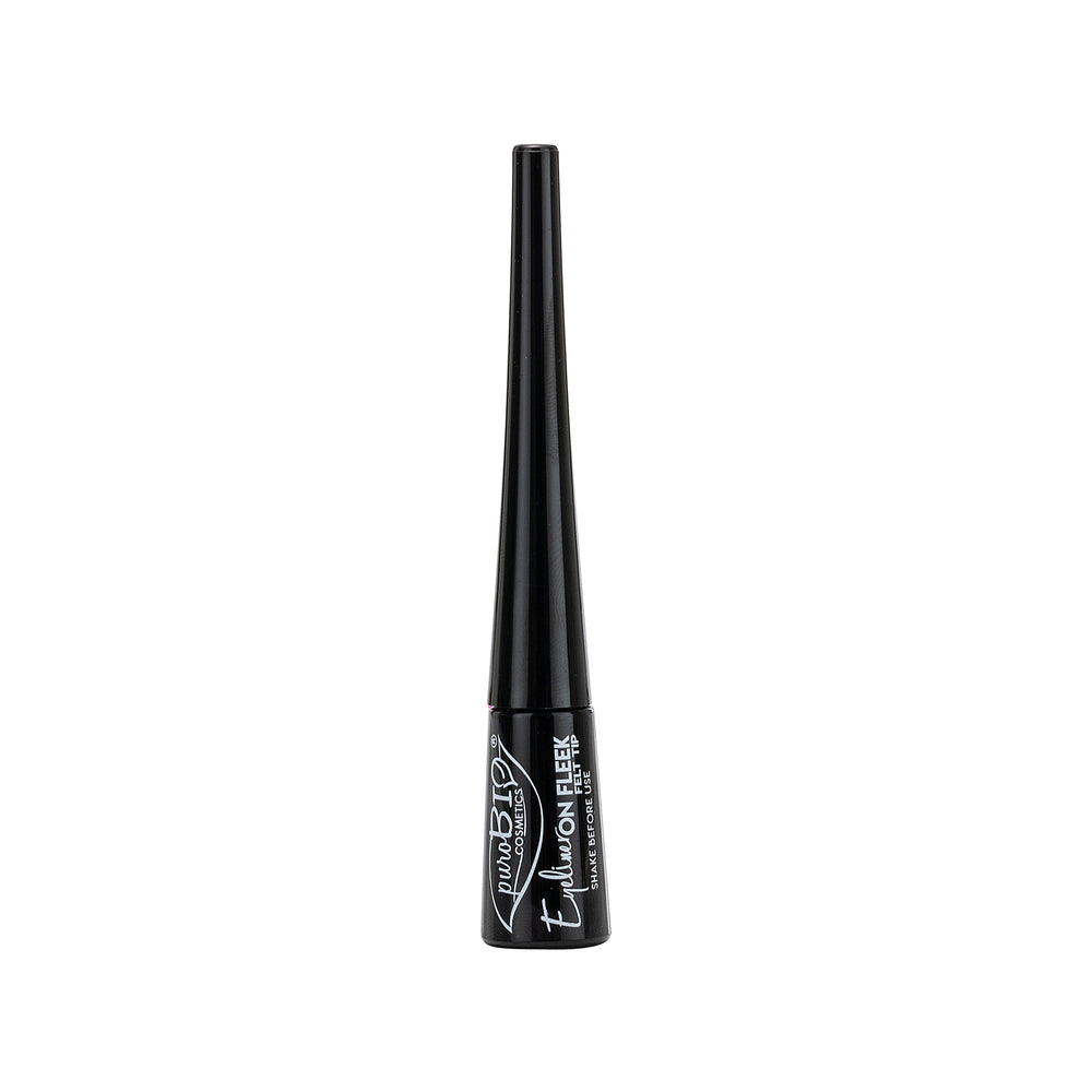 puro bio eyeliner  on fleek felt tip  con punta in feltro
