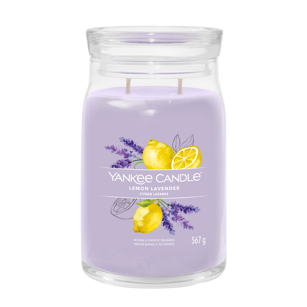 yankke candle LEMON LAVENDER candela profumata grande