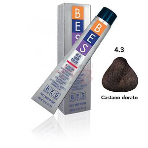 Bes Hi-Fi Hair Color Liposomi vegetali 4.3 CASTANO DORATO - Tinta per capelli - 100ml