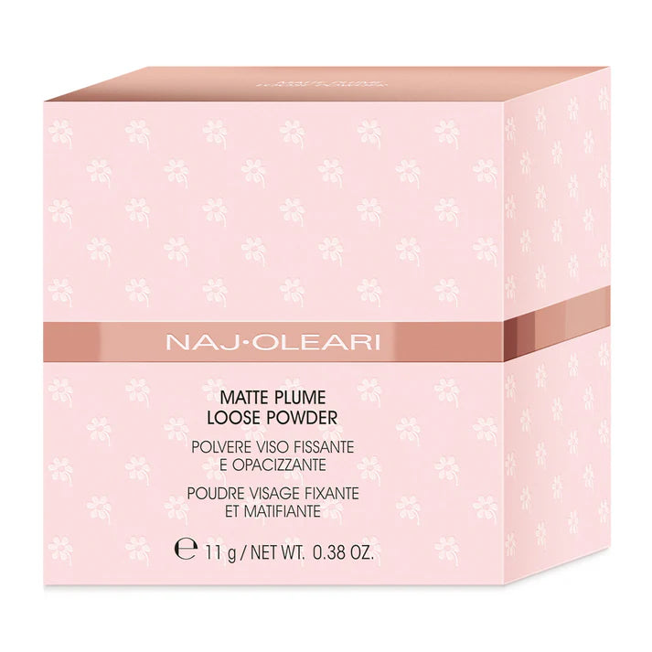 naj oleari Matte Plume Loose Powder Polvere viso fissante e opacizzante