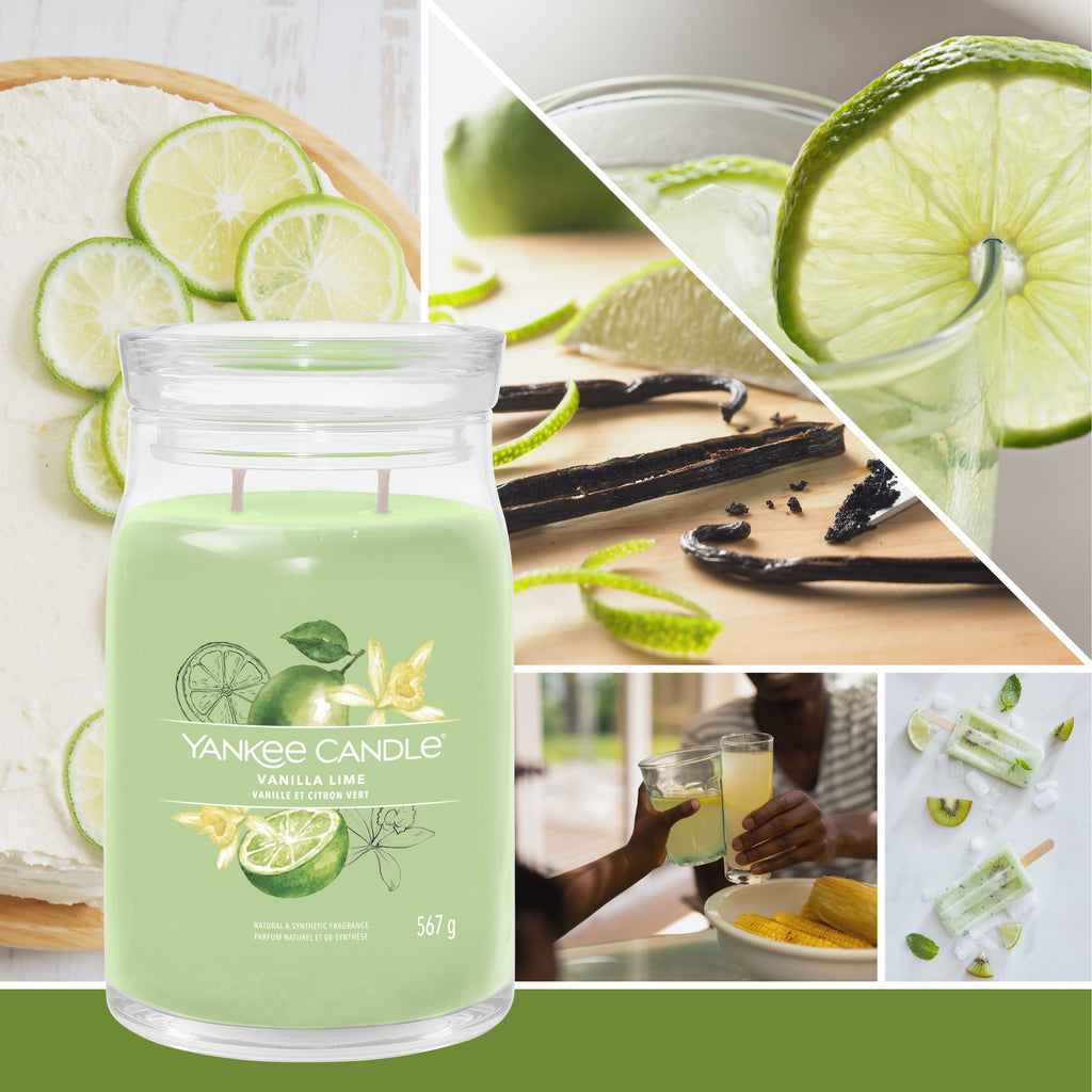 yankee candle VANILLA LIME candela profumata grande