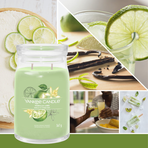 yankee candle VANILLA LIME candela profumata grande