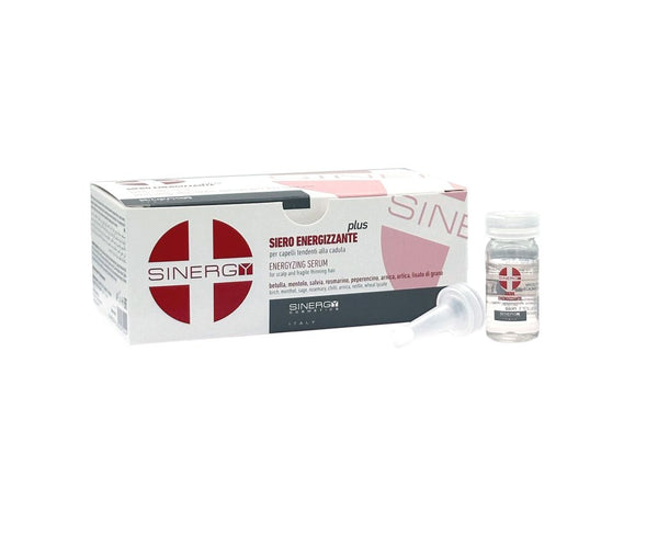 SINERGY COSMETICS - TREATMENTS - SIERO TRATTAMENTO "PLUS" CADUTA 10 AMPOLLE DA 8 ML CON BETULLA, MENTOLO, SALVIA, ROSMARINO