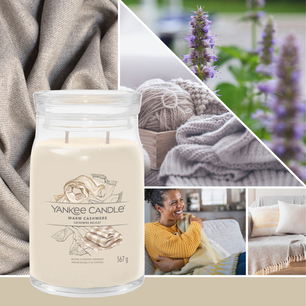 yankee candle WARM CASHMERE candela profumata grande