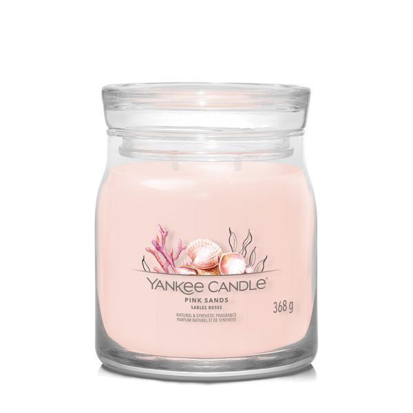 yankee candle PINK SANDS candela profumata media
