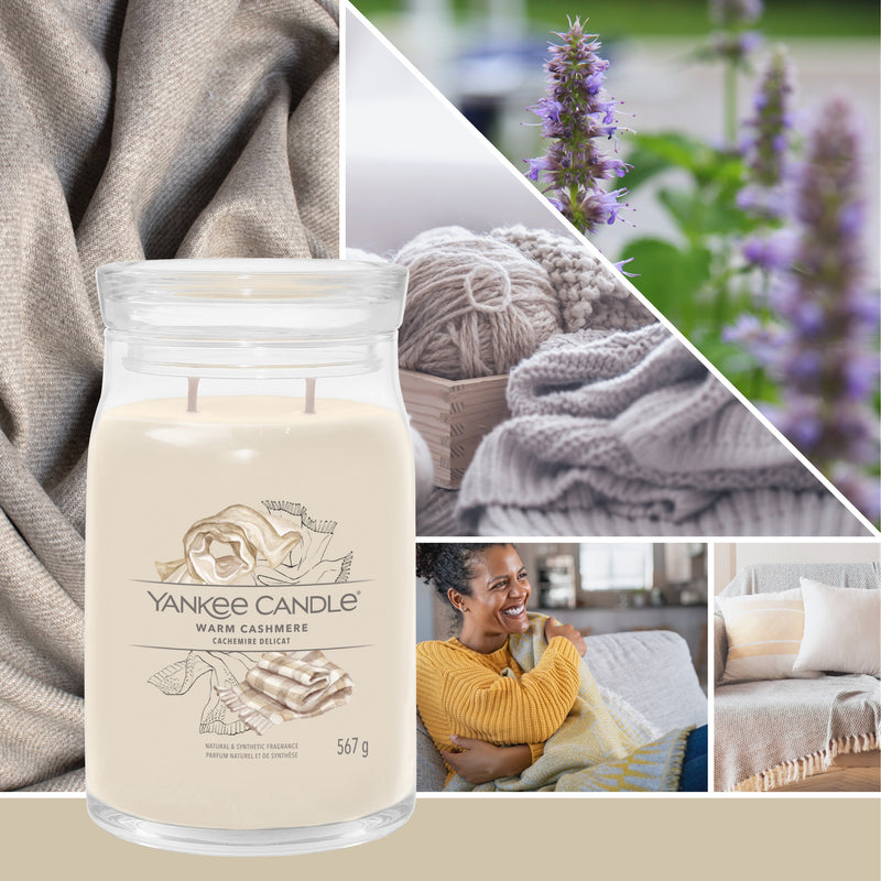 yankee candle WARM CASHMERE candela profumata grande