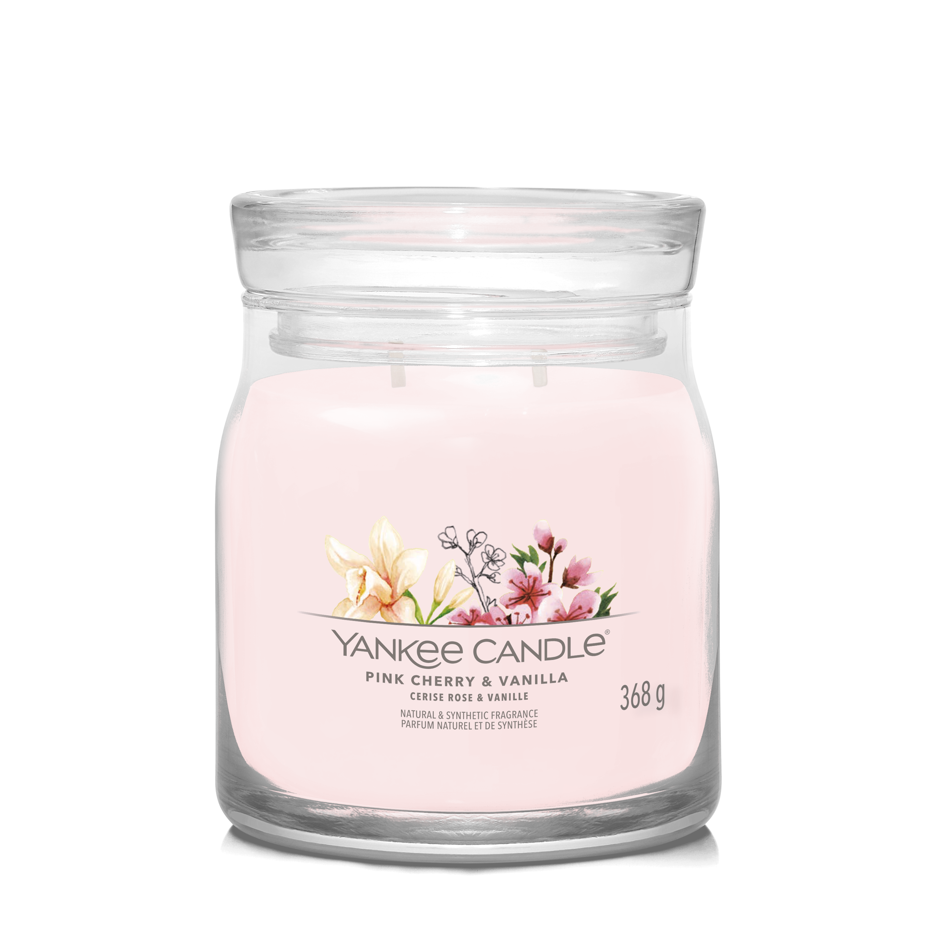 yankee candle PINK CHERRY VANILLA candela profumata media