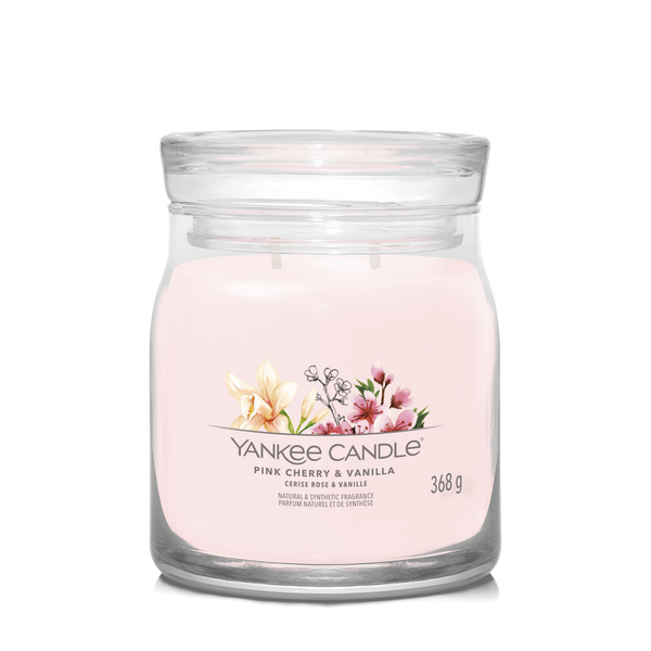 yankee candle PINK CHERRY VANILLA candela profumata media