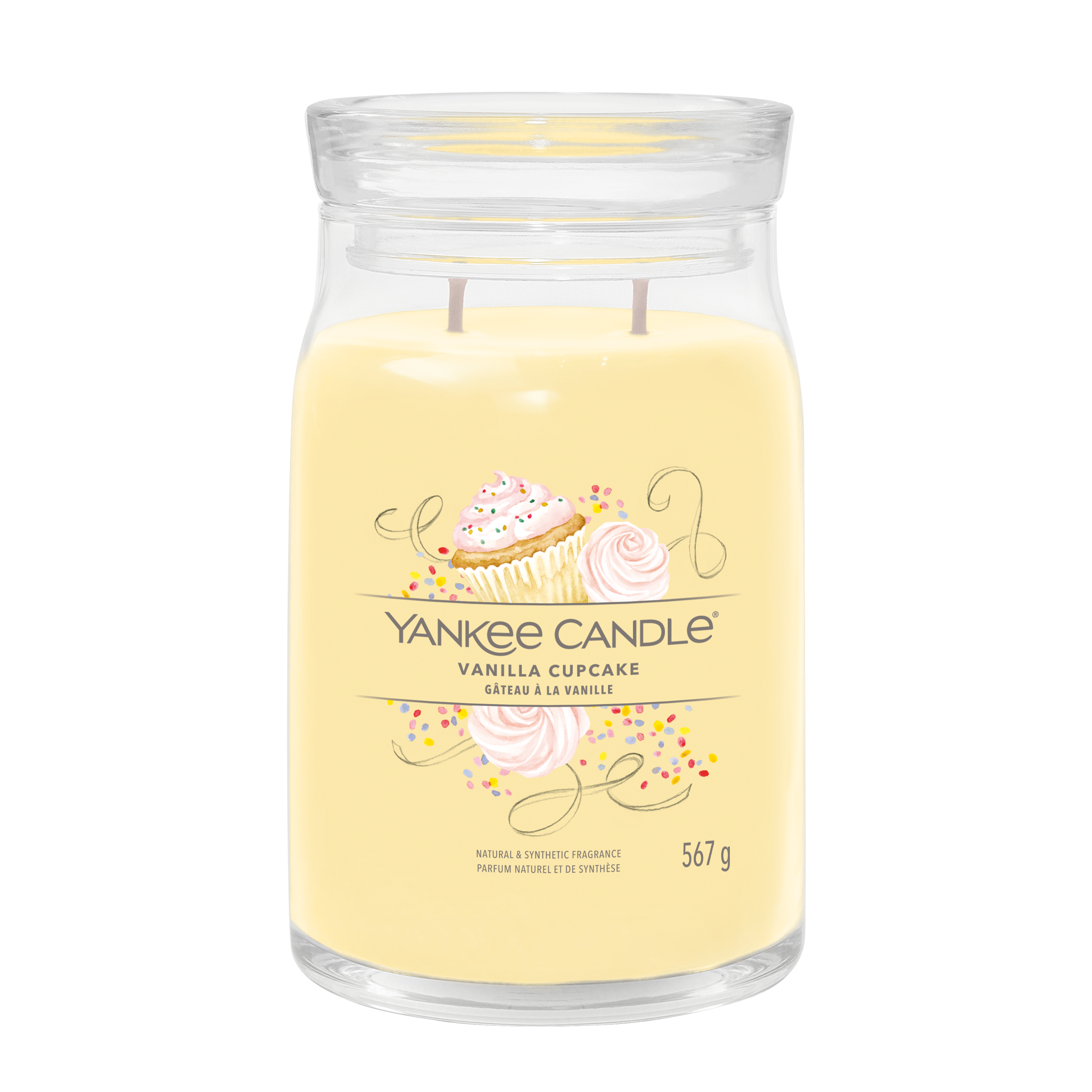 yankee candle vanilla cupcake candela profumata grande