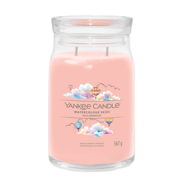 yankee candle WATERCOLOUR SKIES candela profumata grande