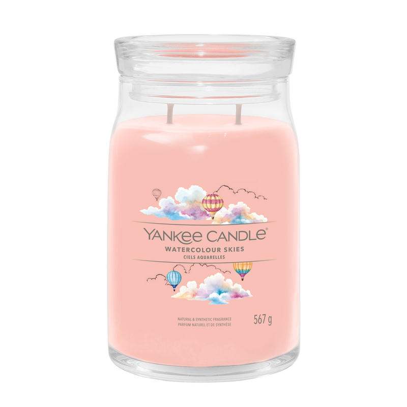yankee candle WATERCOLOUR SKIES candela profumata grande