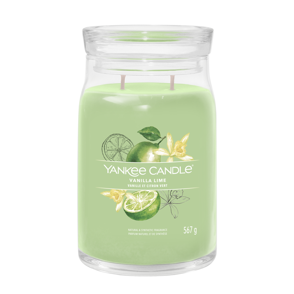 yankee candle VANILLA LIME candela profumata grande