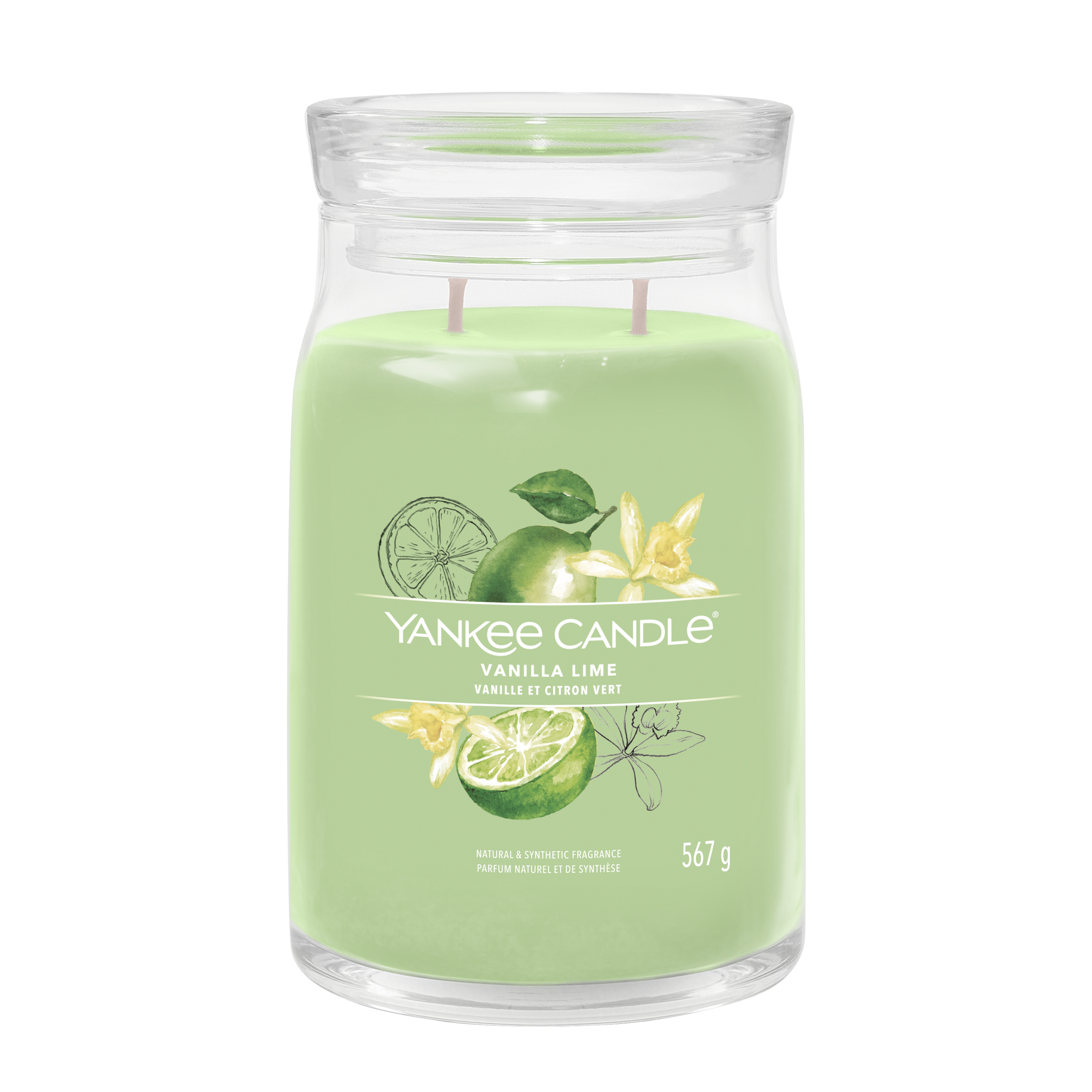 yankee candle VANILLA LIME candela profumata grande