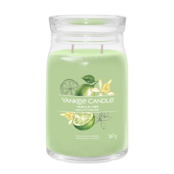 yankee candle VANILLA LIME candela profumata grande