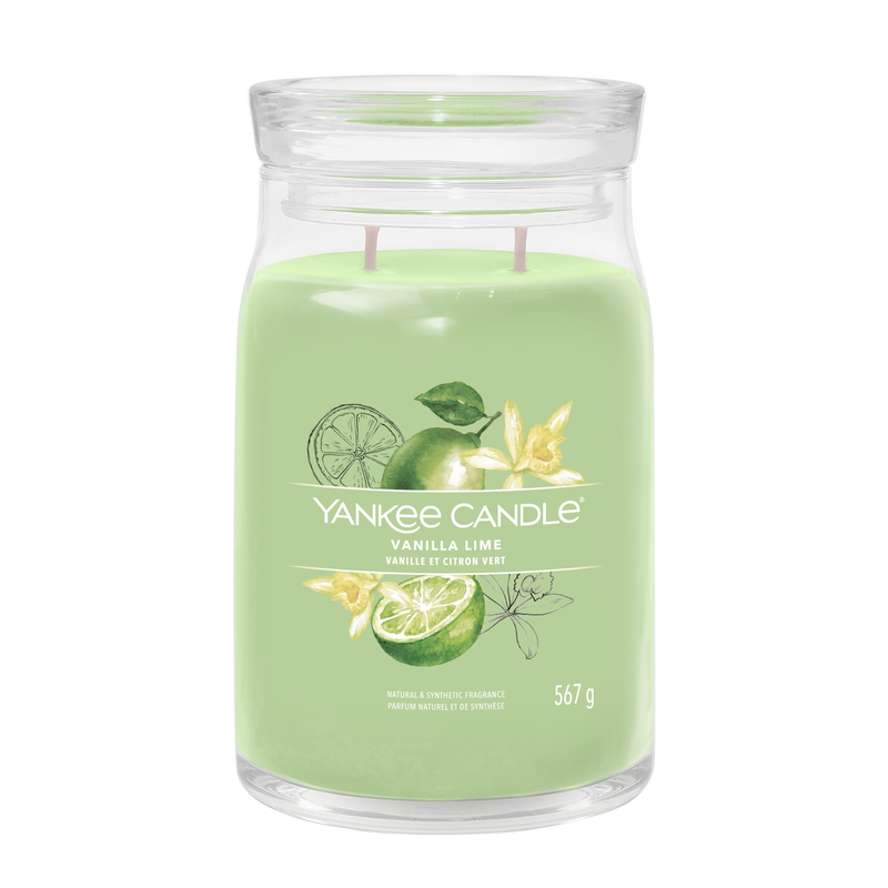 yankee candle VANILLA LIME candela profumata grande