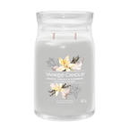 yankee candle SMOKED VANILLA & CASHMERE candela profumata grande
