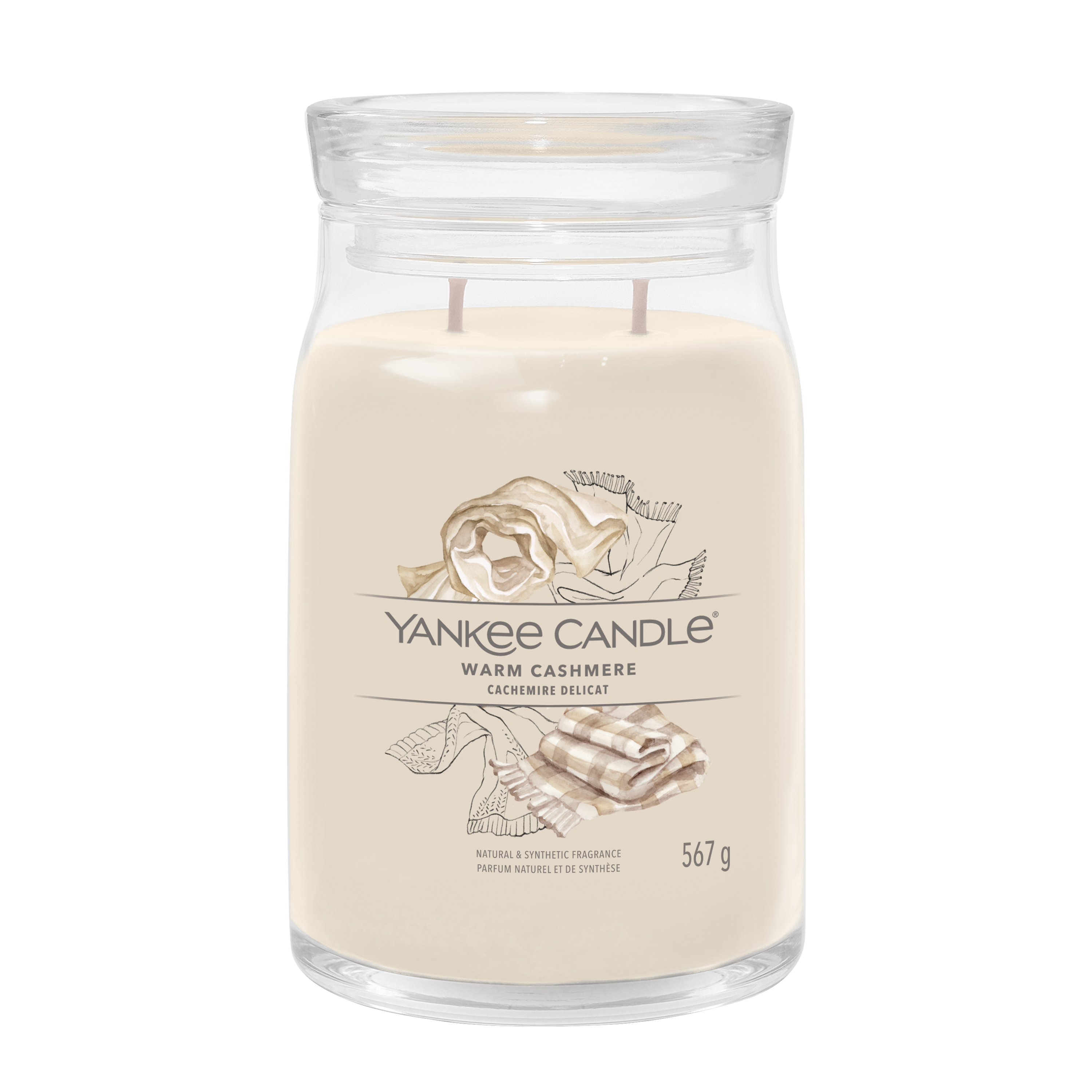 yankee candle WARM CASHMERE candela profumata grande