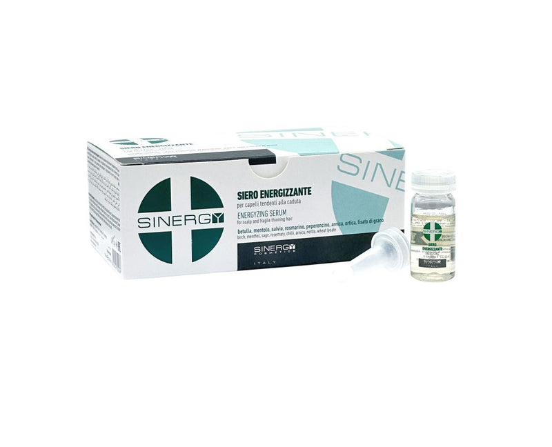 SINERGY COSMETICS - TREATMENTS - SIERO TRATTAMENTO CADUTA 10 AMPOLLE DA 8 ML CON BETULLA, MENTOLO, SALVIA, ROSMARINO