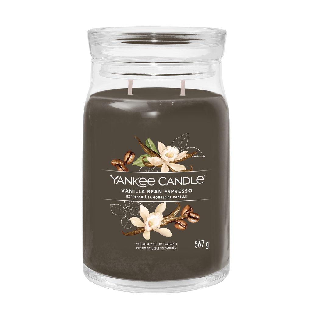 yankee candle VANILLA BEAN ESPRESSO candela profumata grande