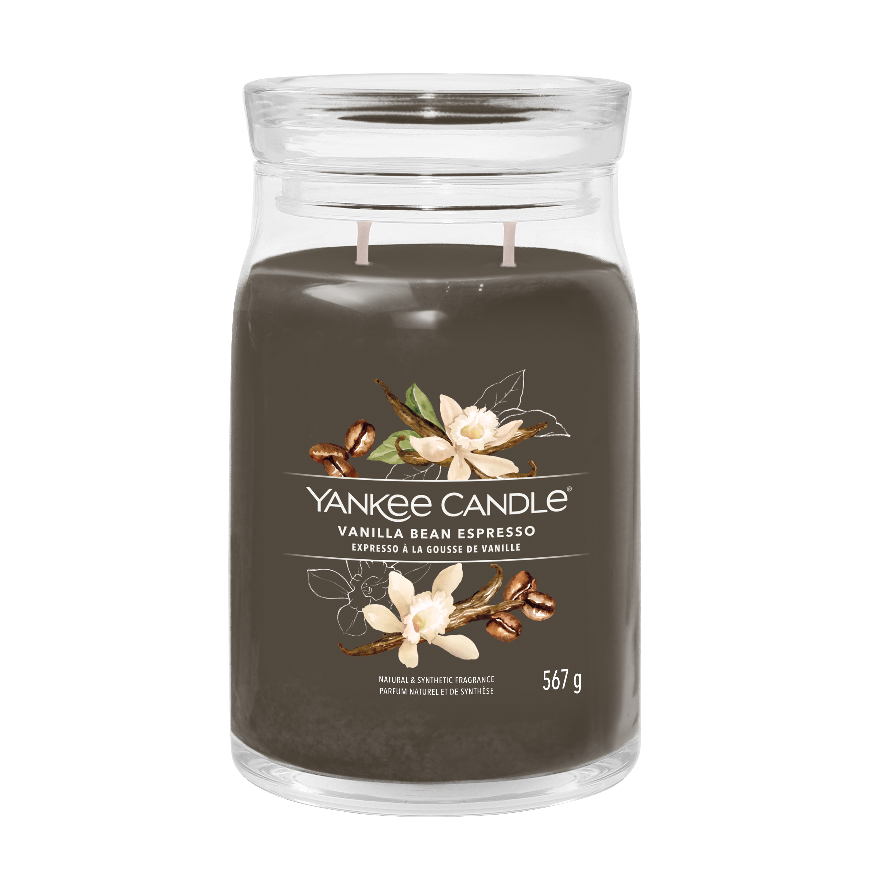 yankee candle VANILLA BEAN ESPRESSO candela profumata grande