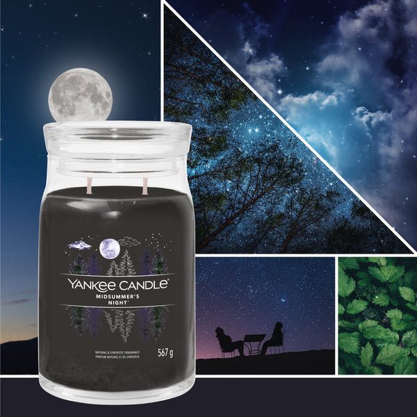 yankee candle MIDSUMMERS NIGHT candela profumata grande