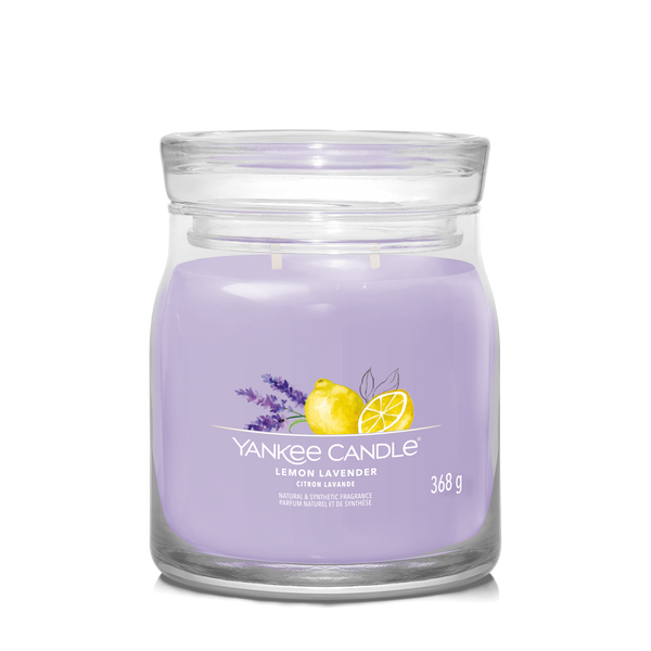 yankee candle LEMON LAVENDER candela profumata media