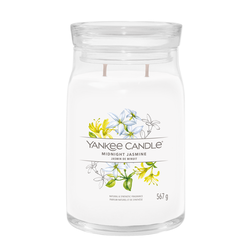 yankee candle MIDNIGHT JASMINE candela profumata grande