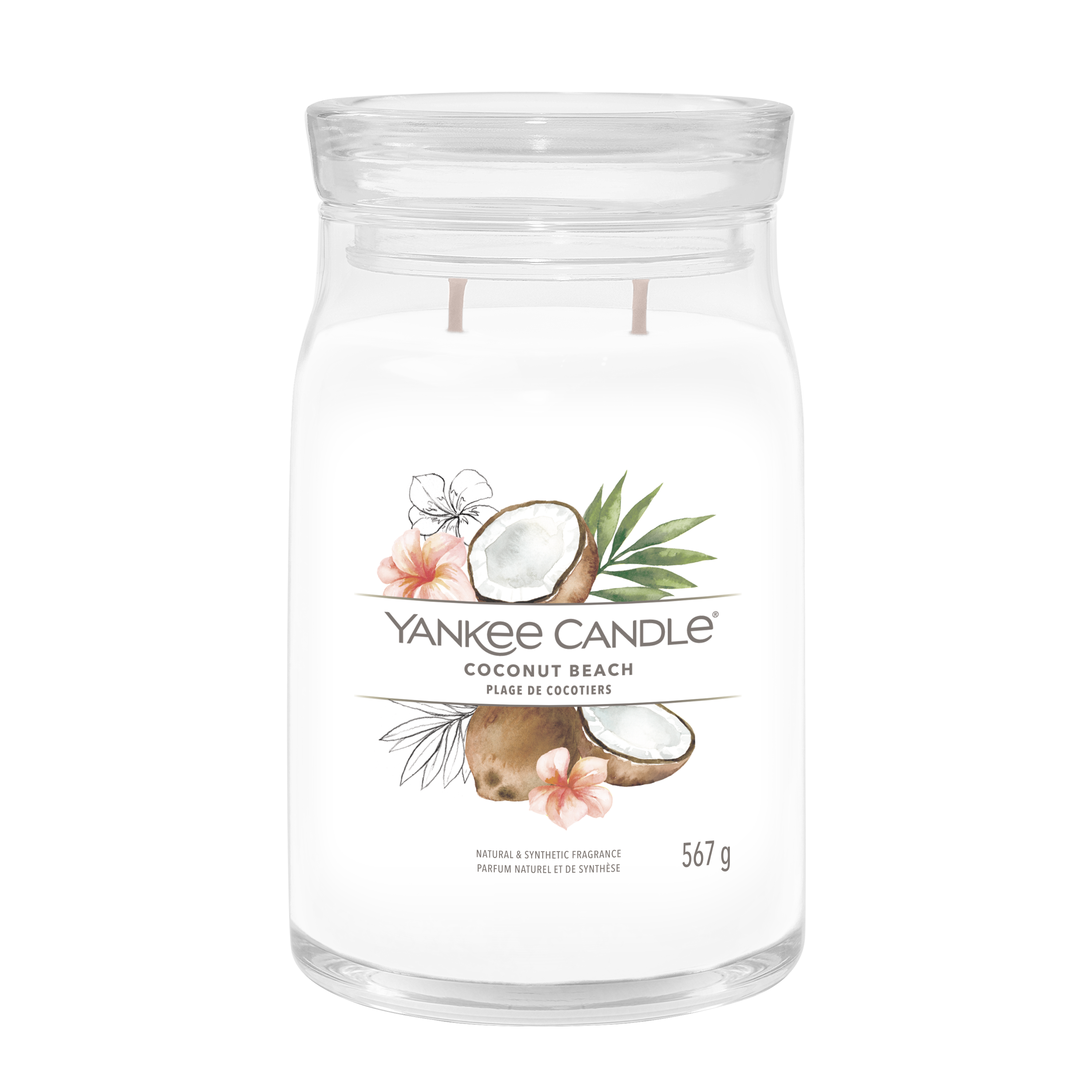 yankee candle COCONUT BEACH candela profumata grande