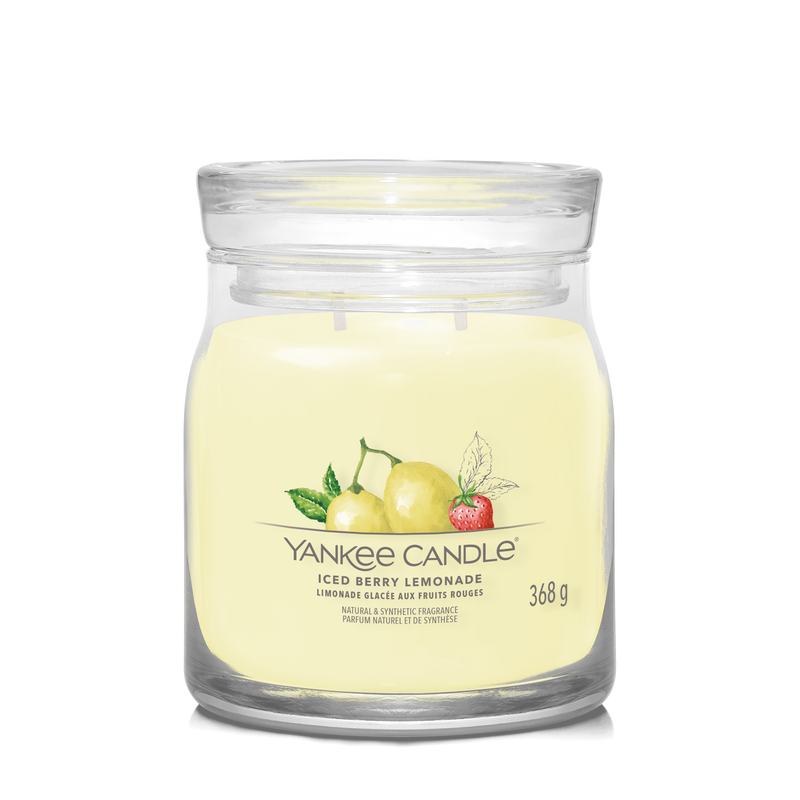 yankee candle ICED BERRY LEMONADE candela profumata media