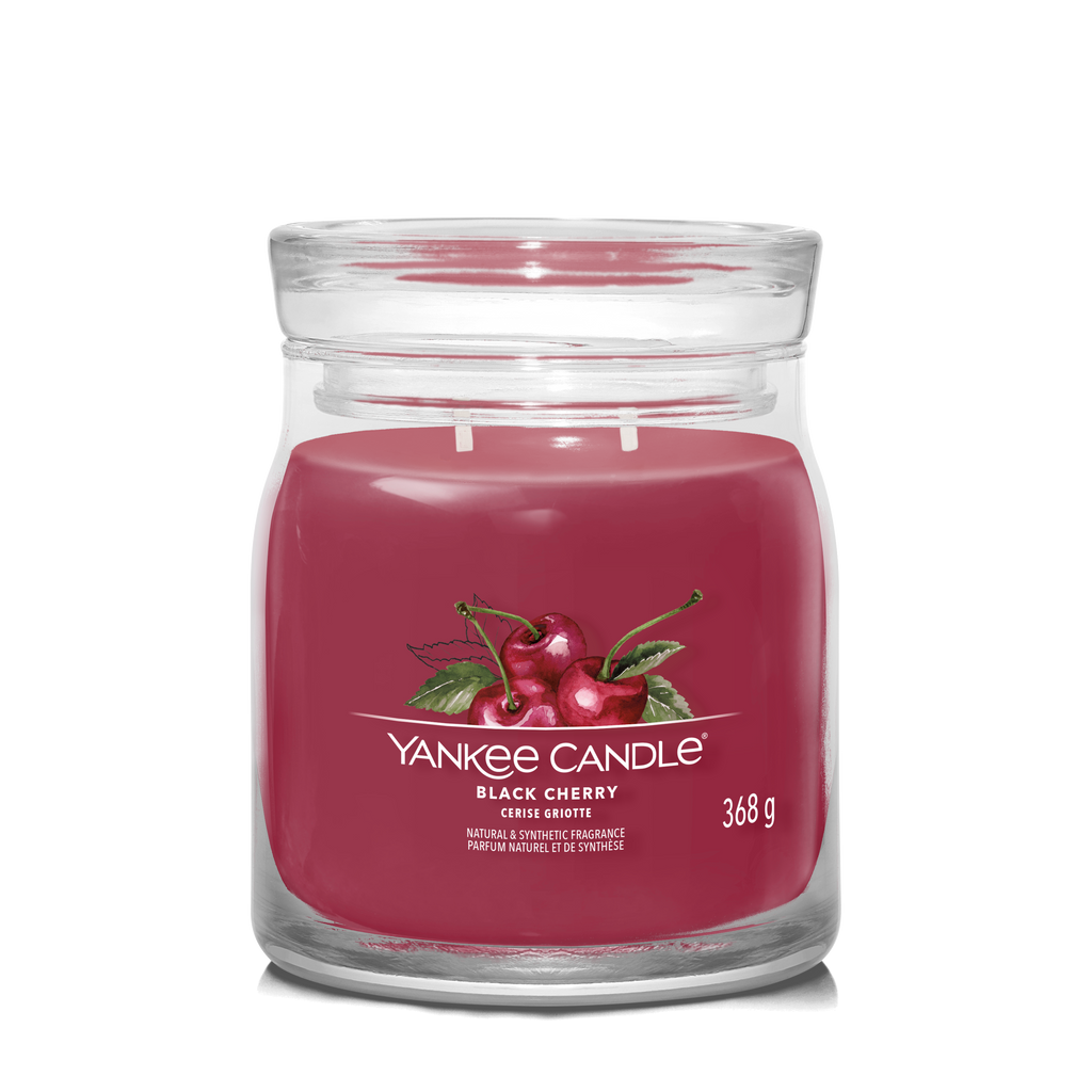 yankee candle BLACK CHERRY candela profumata grande