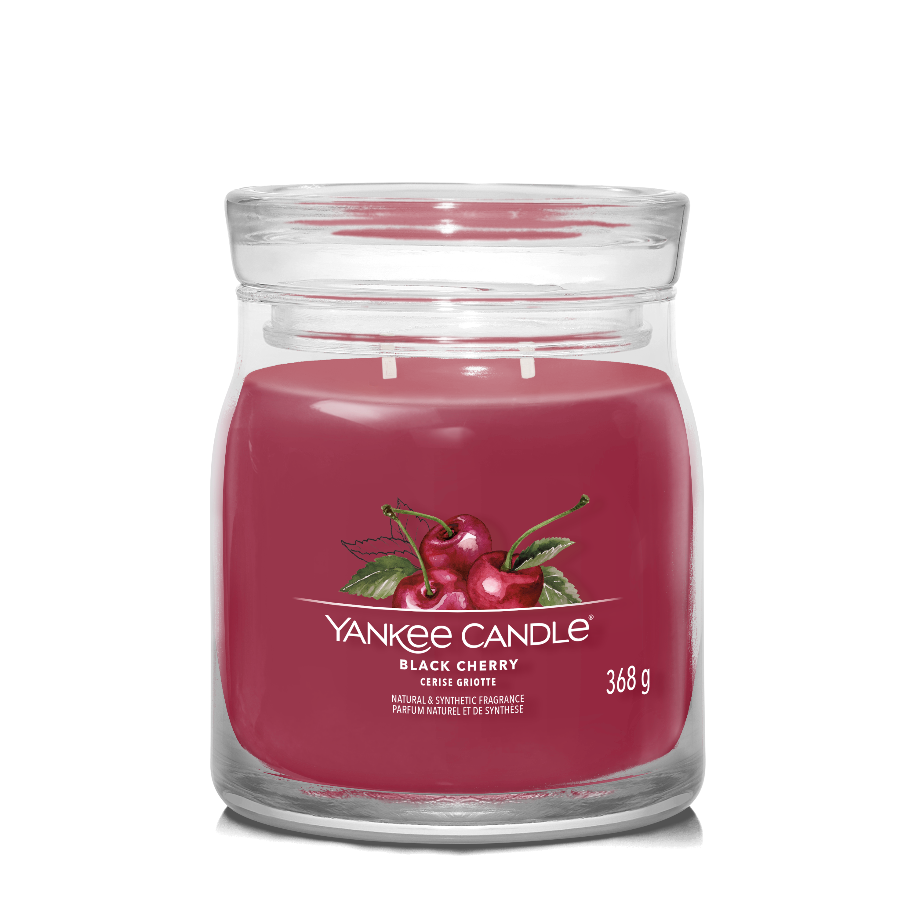 yankee candle BLACK CHERRY candela profumata grande