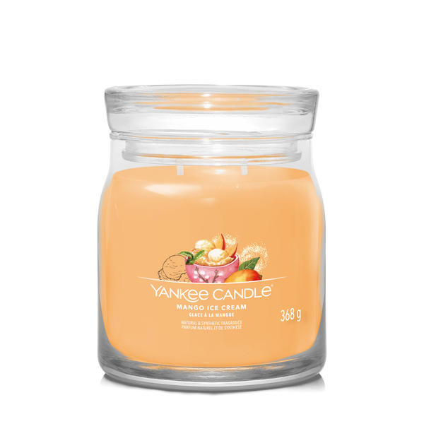 yankee candle MANGO ICE CREAM candela profumata media