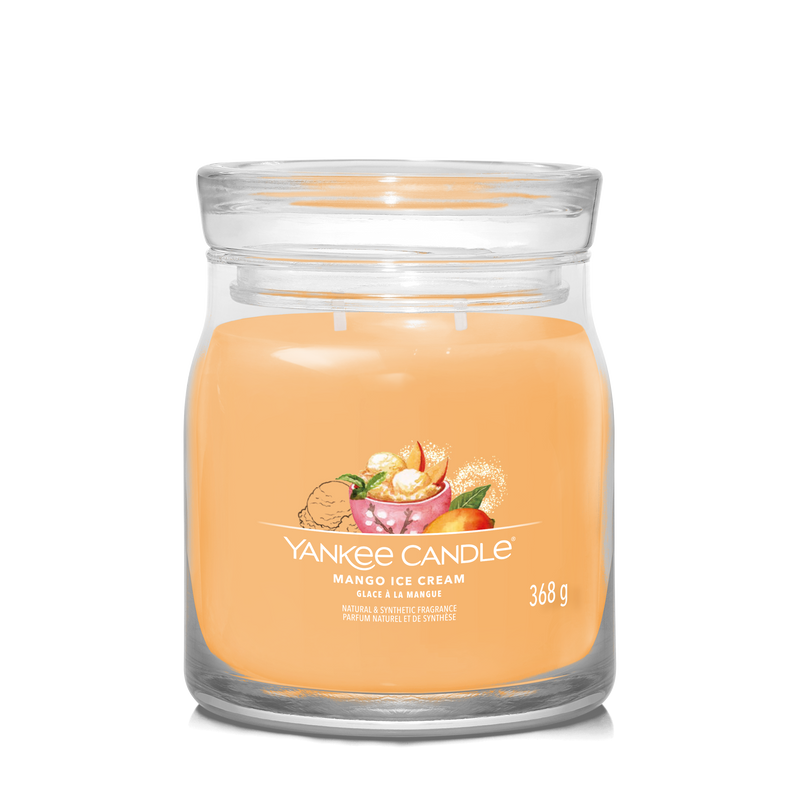 yankee candle MANGO ICE CREAM candela profumata media