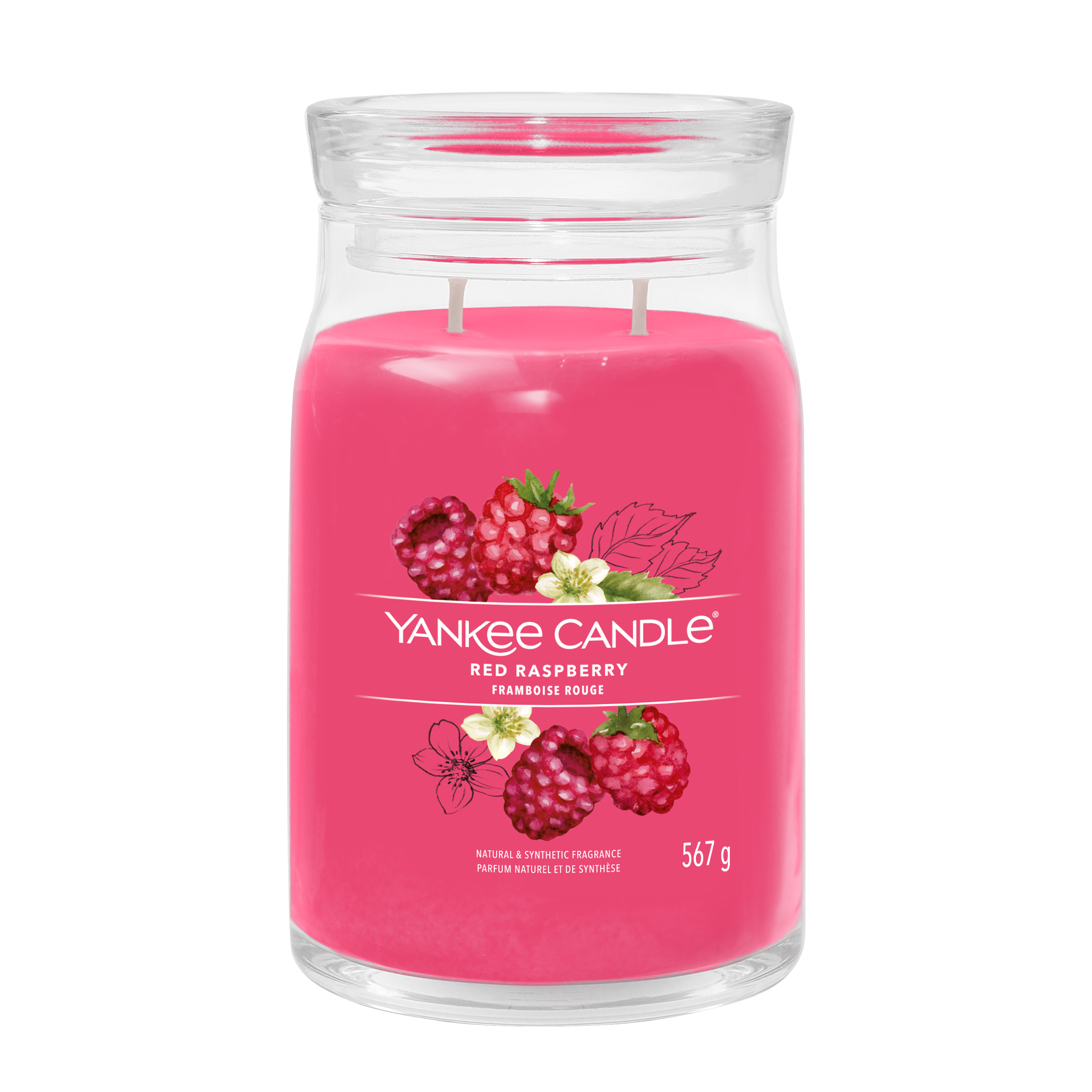 yankee candle RED RASPBERRY candela profumata grande