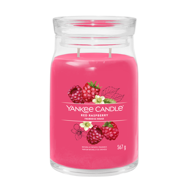 yankee candle RED RASPBERRY candela profumata grande