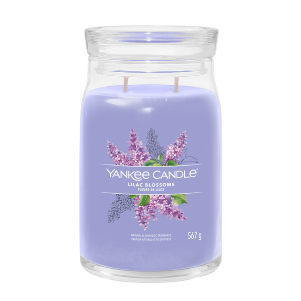 yankee candle LILAC BLOSSOMS candela profumata grande