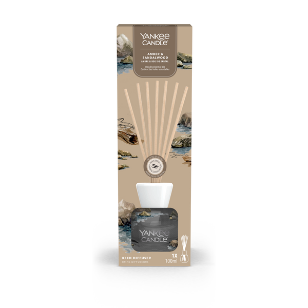 yankee candle diffusori per ambiente amber e sandalwood