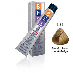 Bes Hi-Fi Hair Color Liposomi vegetali 8.38 BIONDO CHIARO DORATO BEIGE - Tinta per capelli - 100ml
