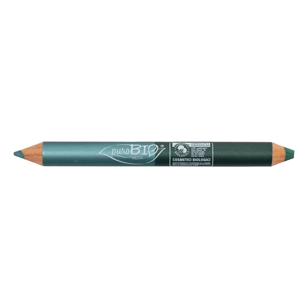 puro bio Matitone DUO Occhi Kajal Ottanio + Ombretto Verde smeraldo