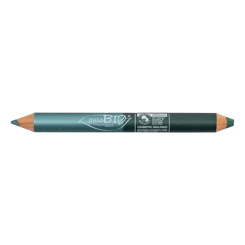 puro bio Matitone DUO Occhi Kajal Ottanio + Ombretto Verde smeraldo
