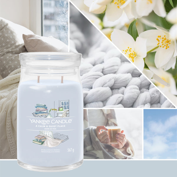 yankee candle A CALM & QUIET PLACE candela profumata grande
