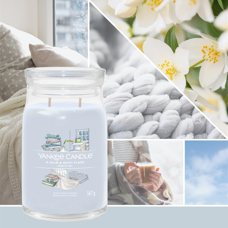 yankee candle A CALM & QUIET PLACE candela profumata grande