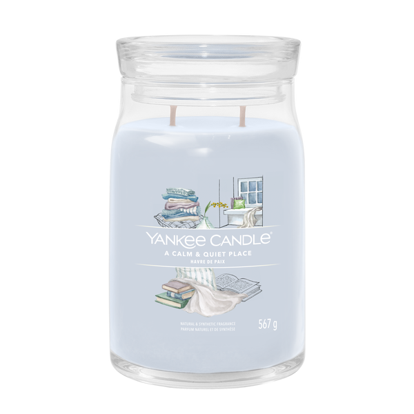 yankee candle A CALM & QUIET PLACE candela profumata grande