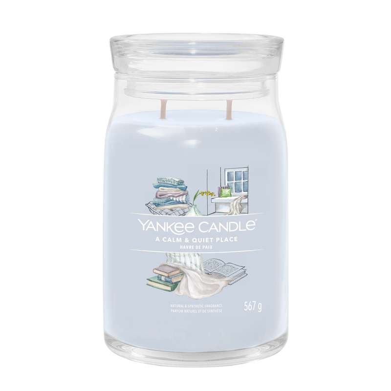 yankee candle A CALM & QUIET PLACE candela profumata grande