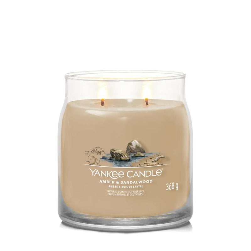 yankee candle amber & sandalwood giara media