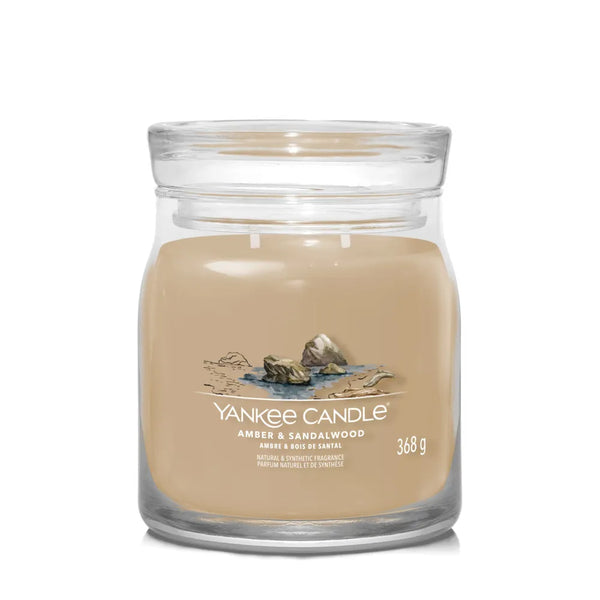 yankee candle amber & sandalwood giara media